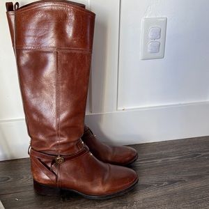 Tory Burch brown riding boots
